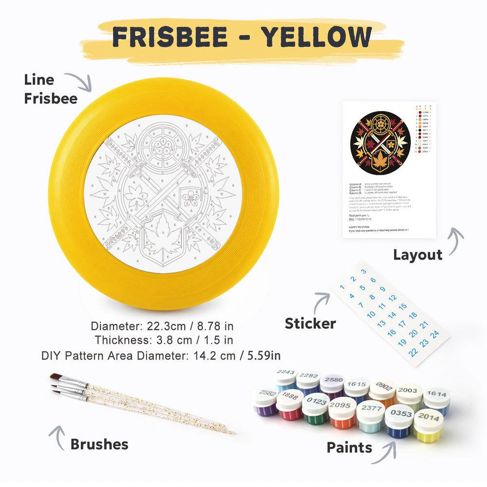 
Paint by Numbers - Frisbee | Crossed Swords Crest