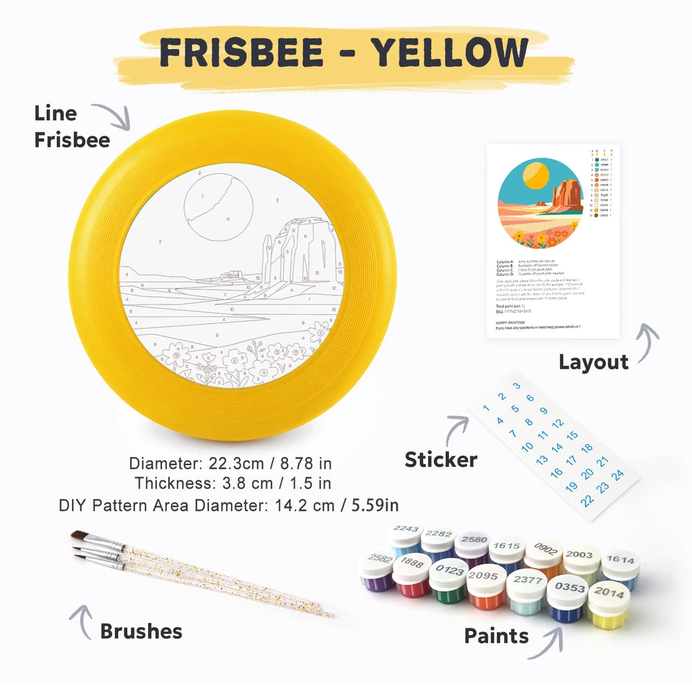 
Paint by Numbers - Frisbee | Desert Mesa