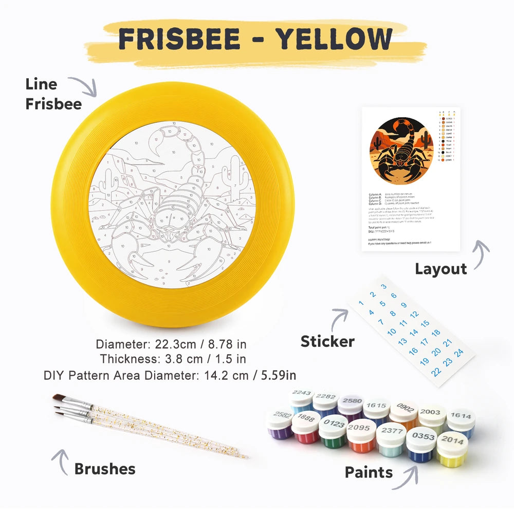 
Paint by Numbers - Frisbee | Desert Scorpion