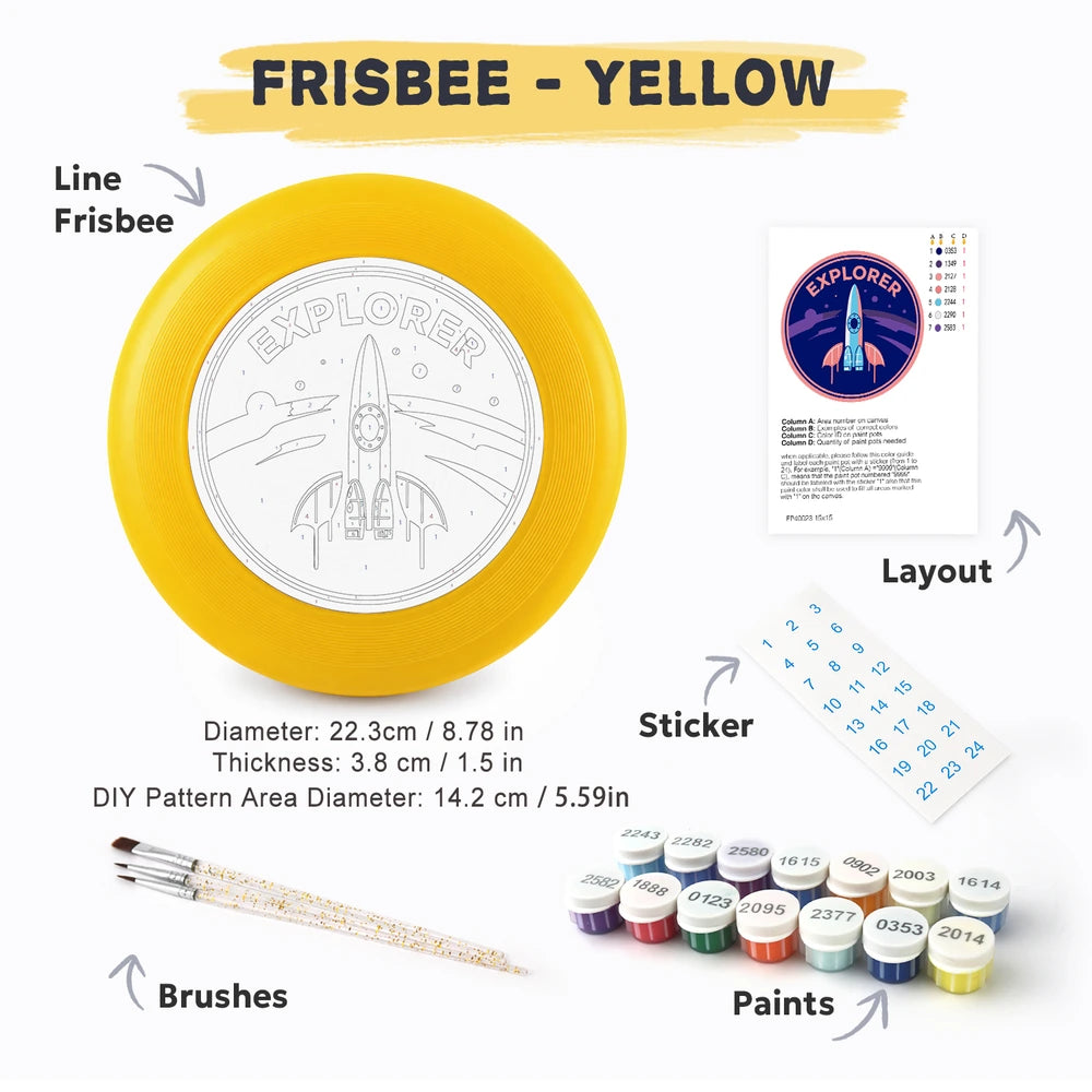 Paint by Numbers - Frisbee | Explorer Rocket Badge