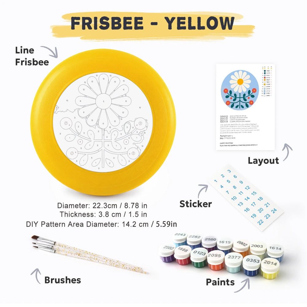 
Paint by Numbers - Frisbee | Folk Daisy