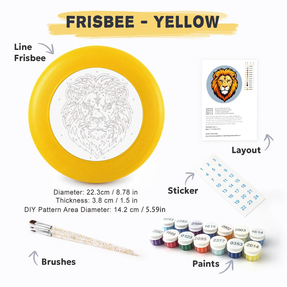 Paint by Numbers - Frisbee | Golden Lion Head