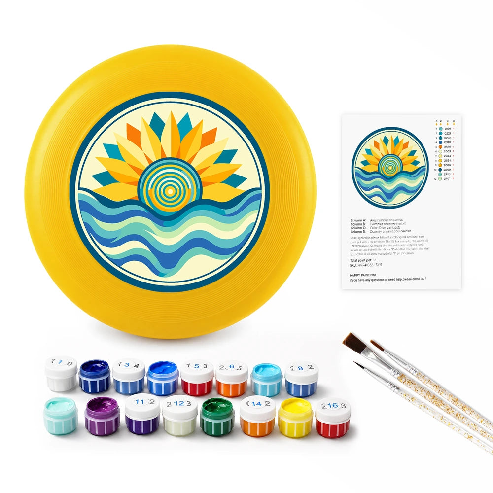 
Paint by Numbers - Frisbee | Golden Sun and Waves