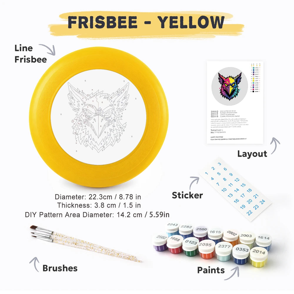 
Paint by Numbers - Frisbee | Graffiti Owl