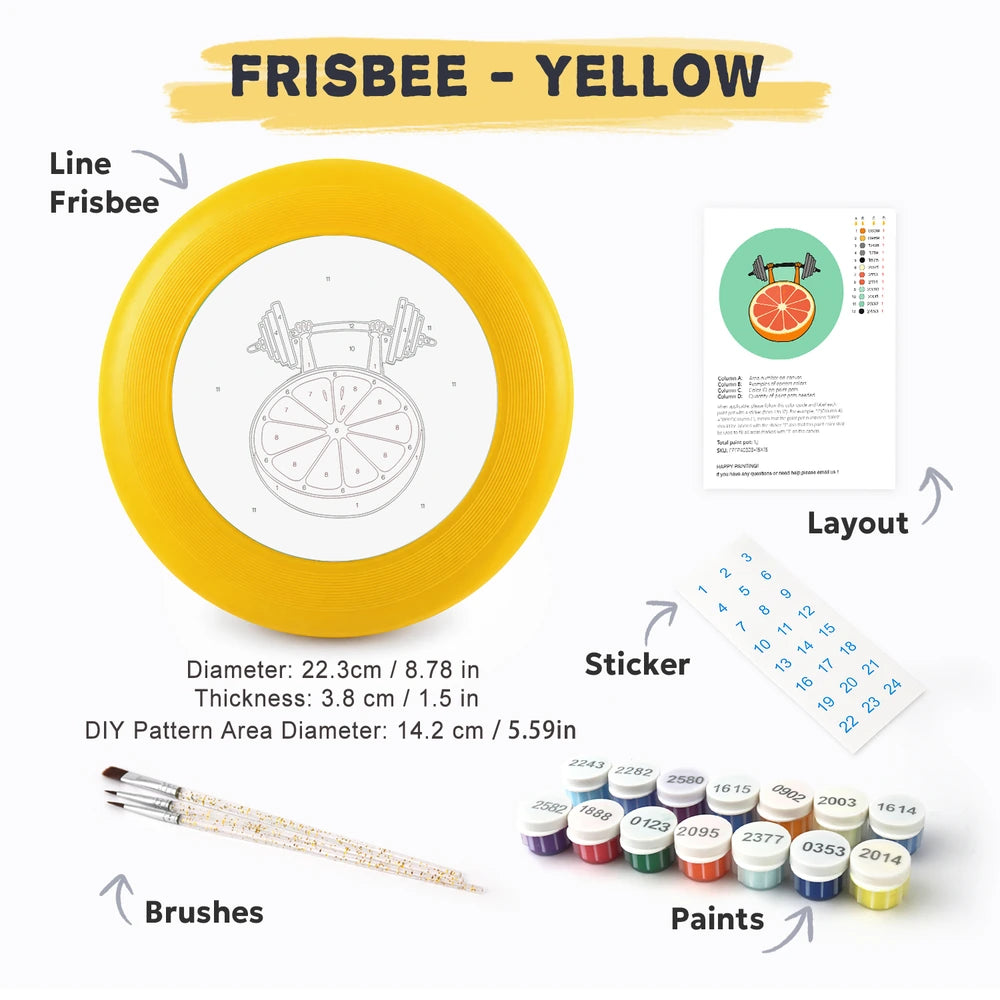 Paint by Numbers - Frisbee | Grapefruit Workout