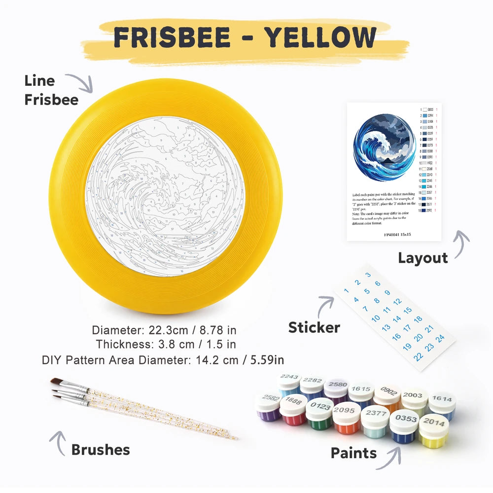 Paint by Numbers - Frisbee | Great Blue Wave