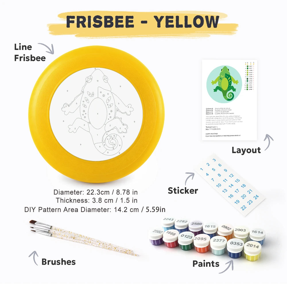 
Paint by Numbers - Frisbee | Green Gecko