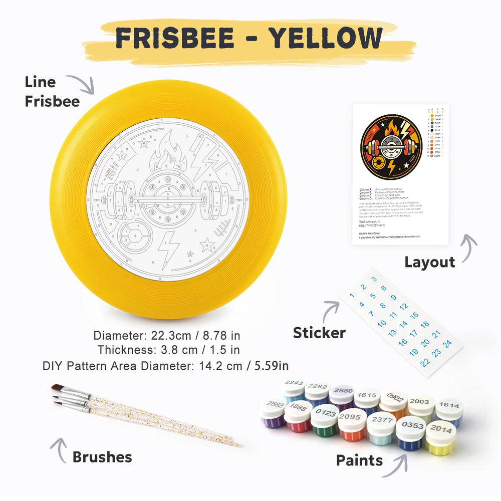 Paint by Numbers - Frisbee | Gym Badge