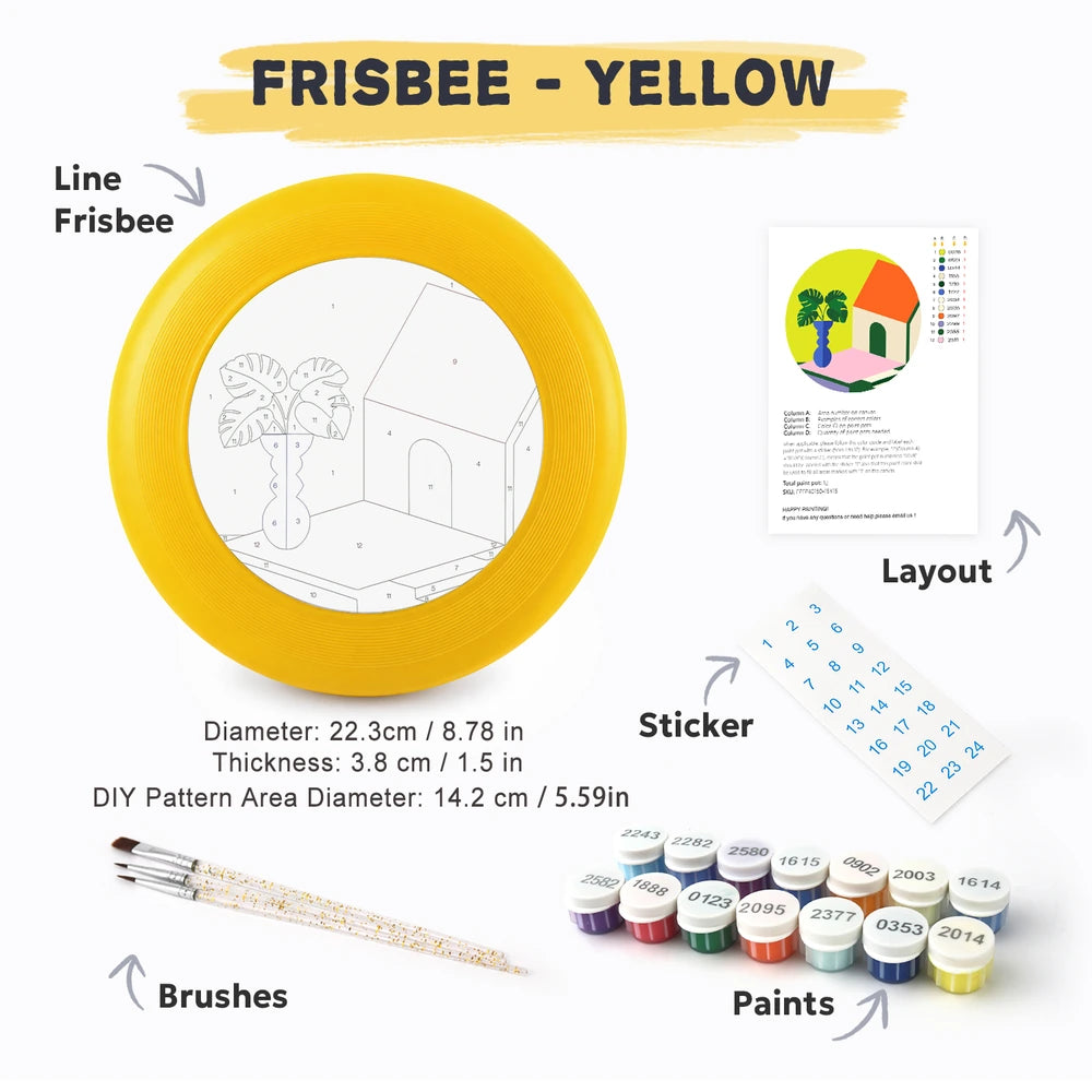 Paint by Numbers - Frisbee | House with a Plant