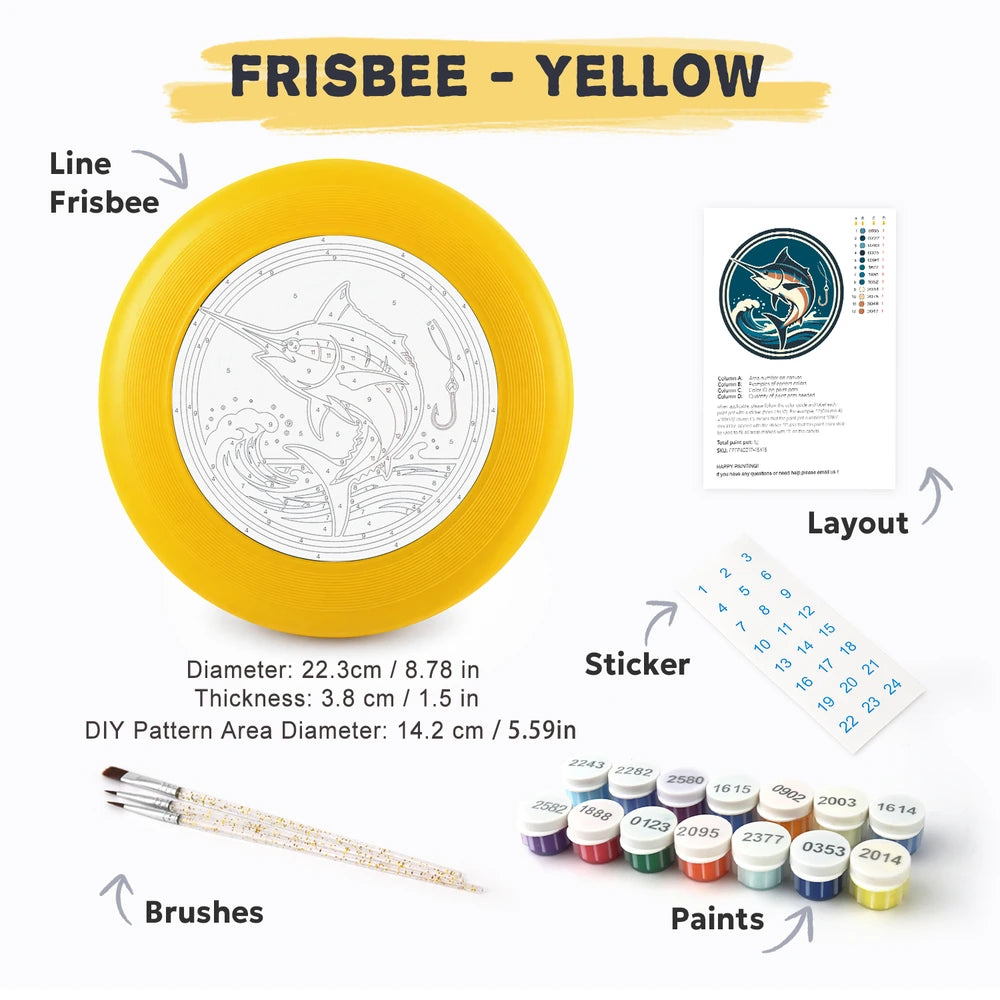 
Paint by Numbers - Frisbee | Leaping Marlin