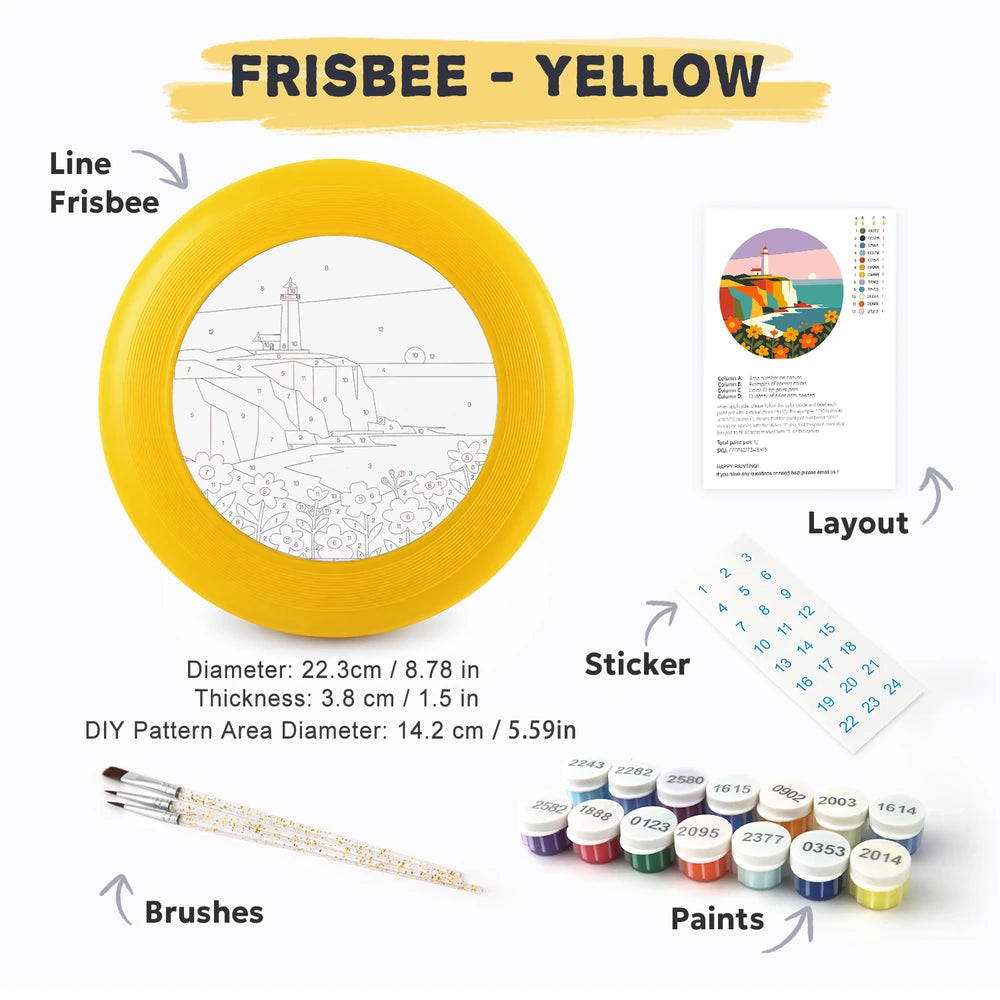 
Paint by Numbers - Frisbee | Lighthouse on the Cliff
