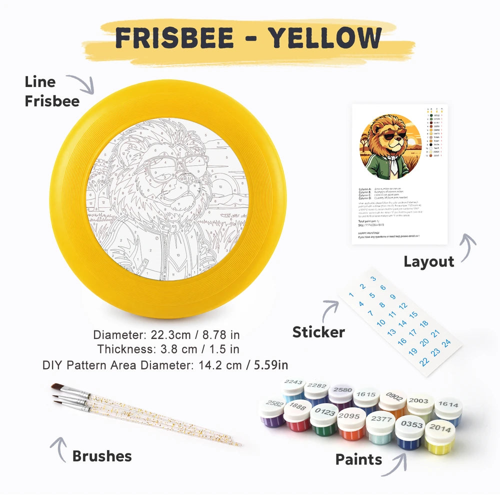 Paint by Numbers - Frisbee | Lion in a Jacket