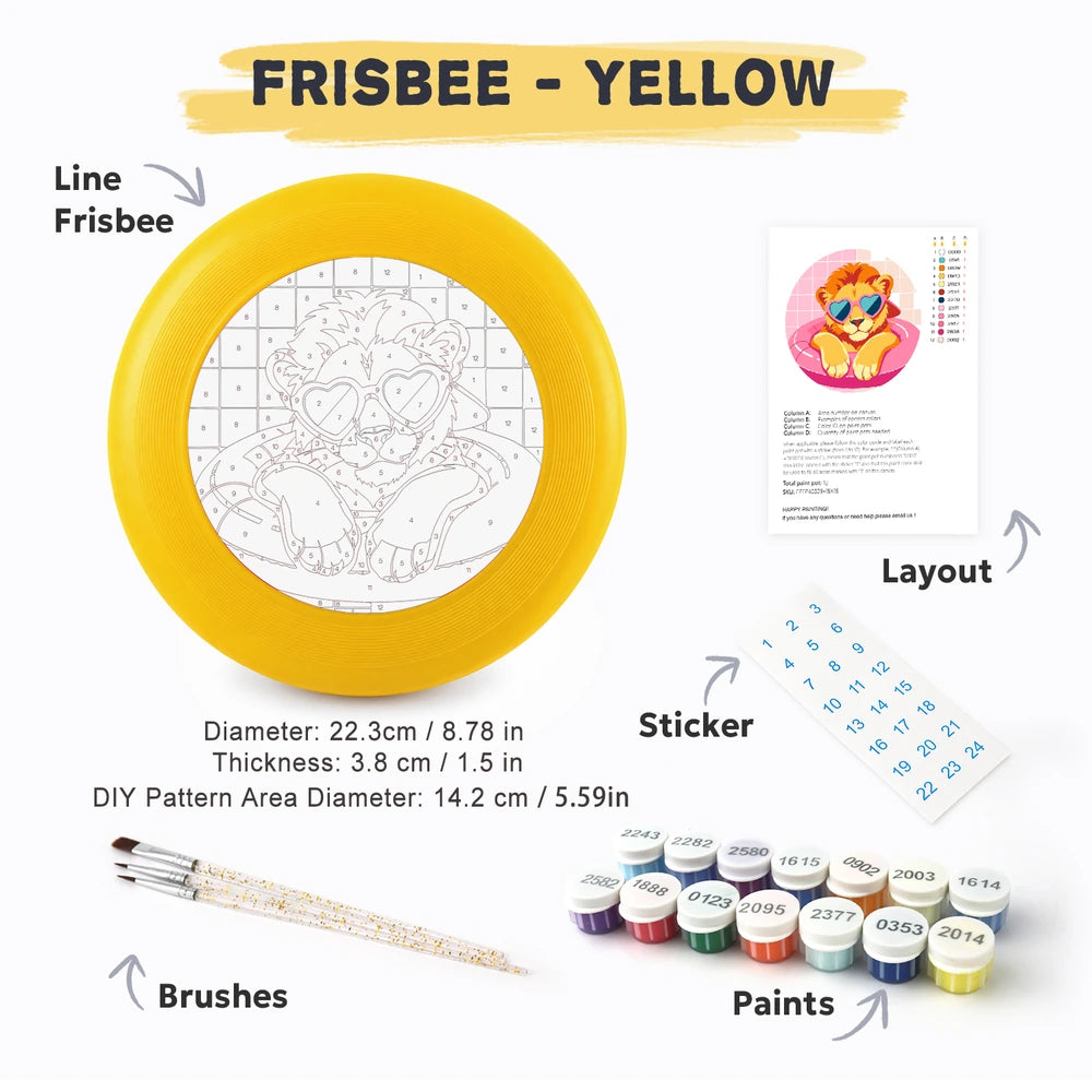 
Paint by Numbers - Frisbee | Lion in a Pool Ring