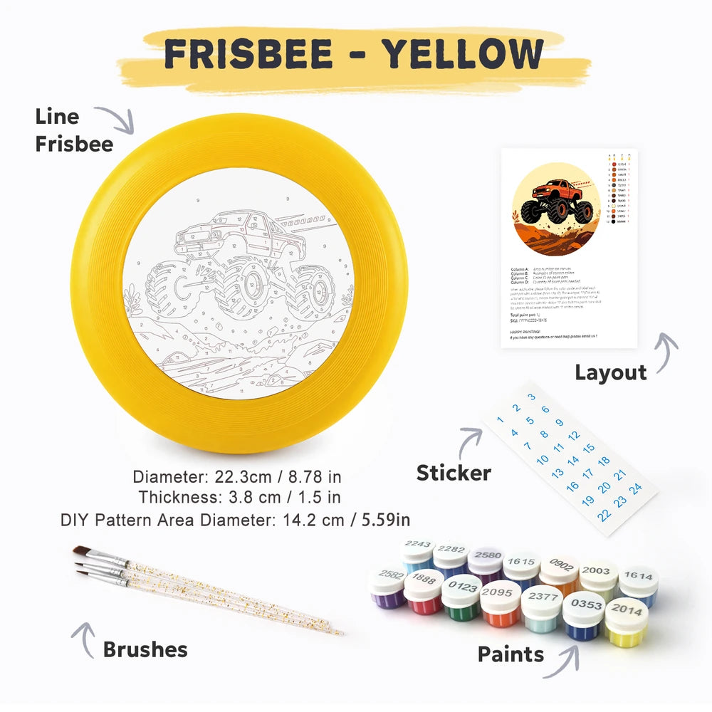 Paint by Numbers - Frisbee | Monster Truck