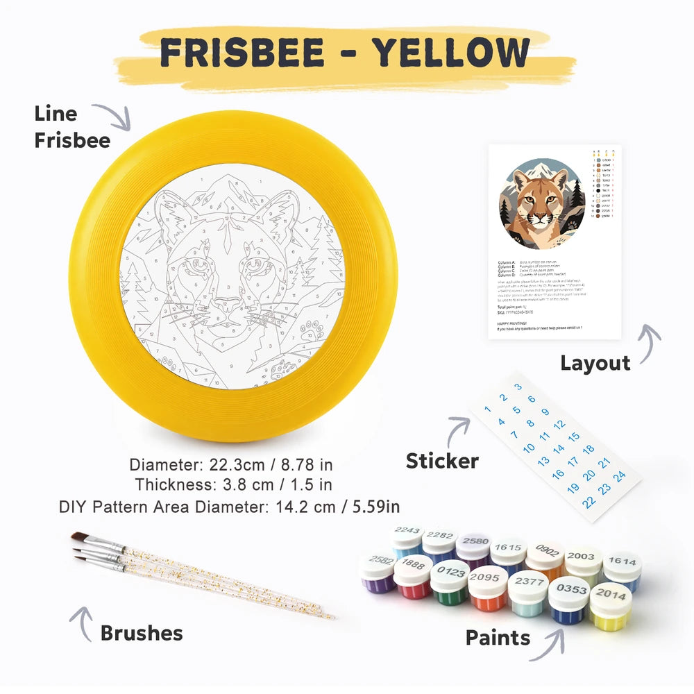 Paint by Numbers - Frisbee | Mountain Cougar