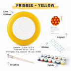 Paint by Numbers - Frisbee | Orange Scale Pattern