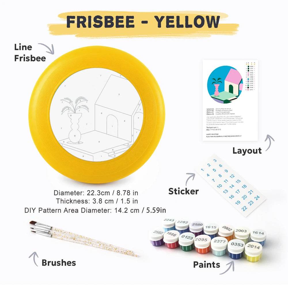 
Paint by Numbers - Frisbee | Pastel House
