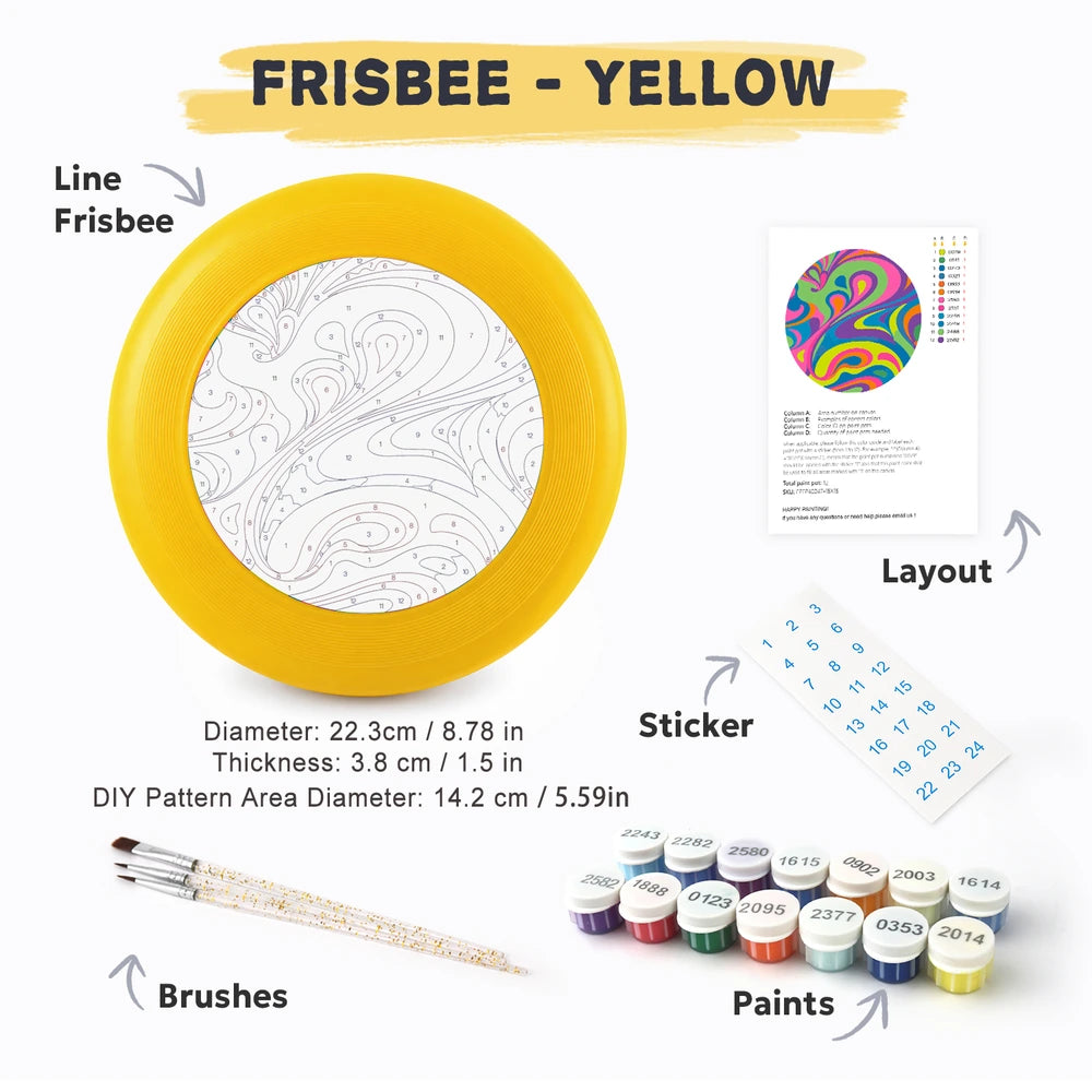 Paint by Numbers - Frisbee | Psychedelic Swirl