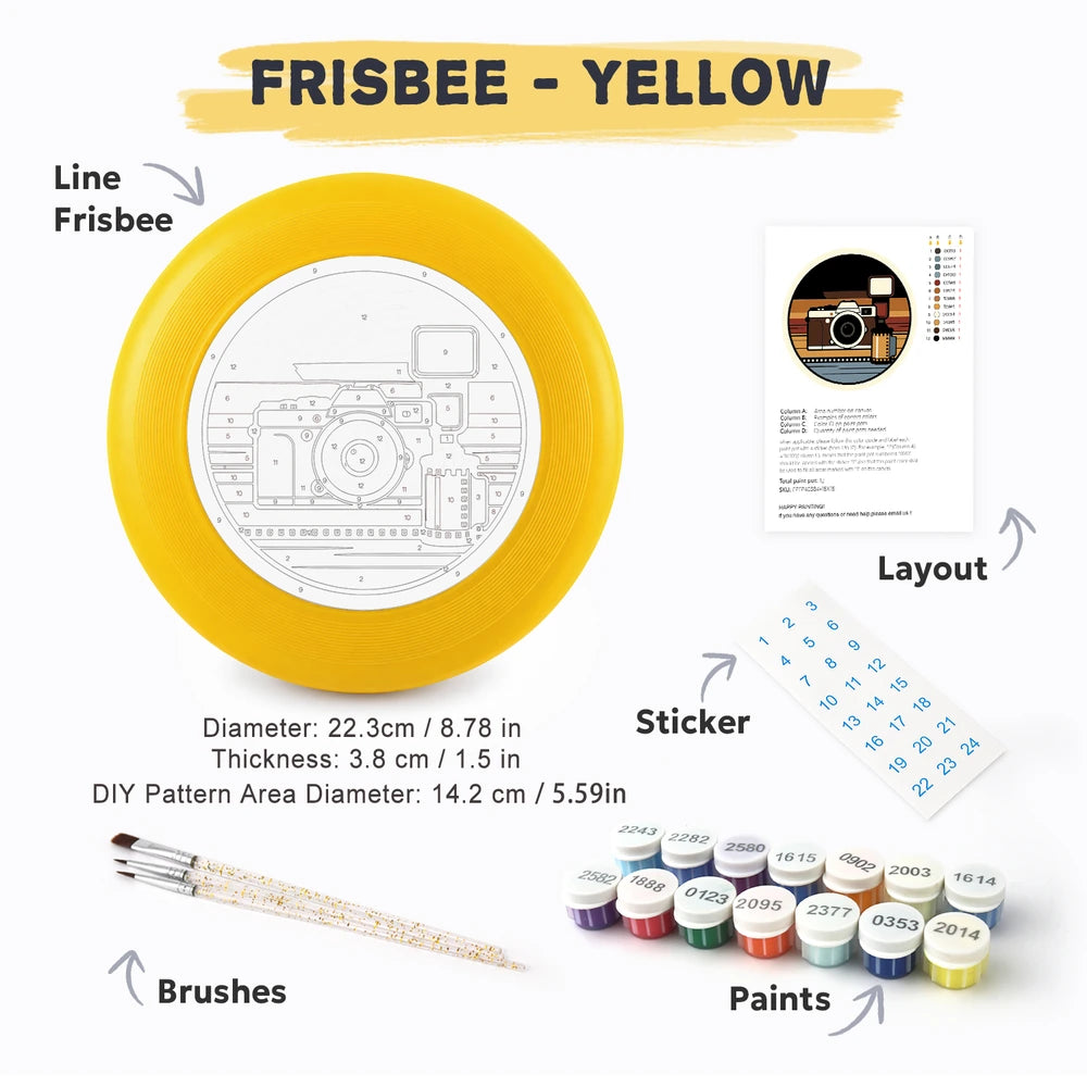 
Paint by Numbers - Frisbee | Retro Camera and Film