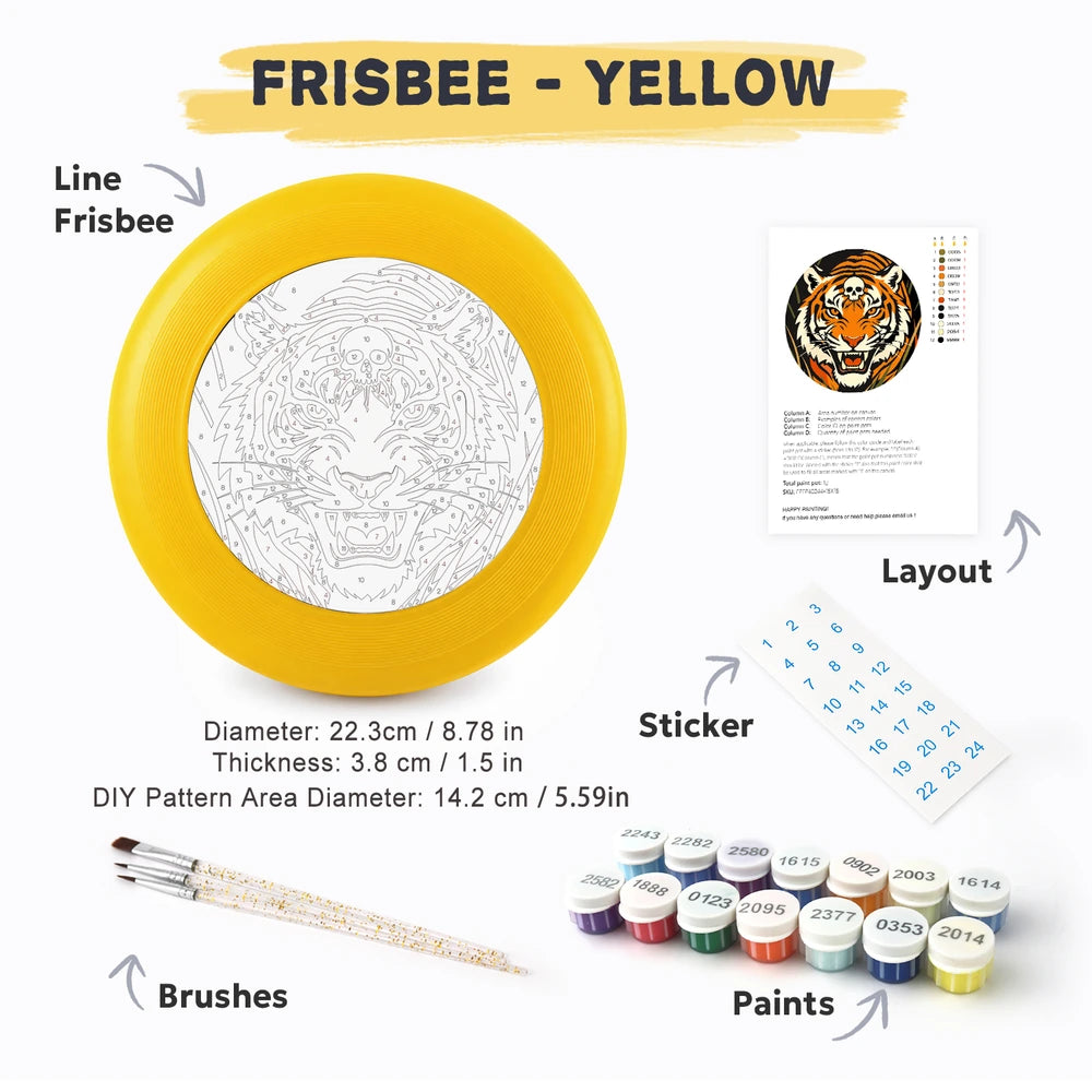 
Paint by Numbers - Frisbee | Roaring Tiger