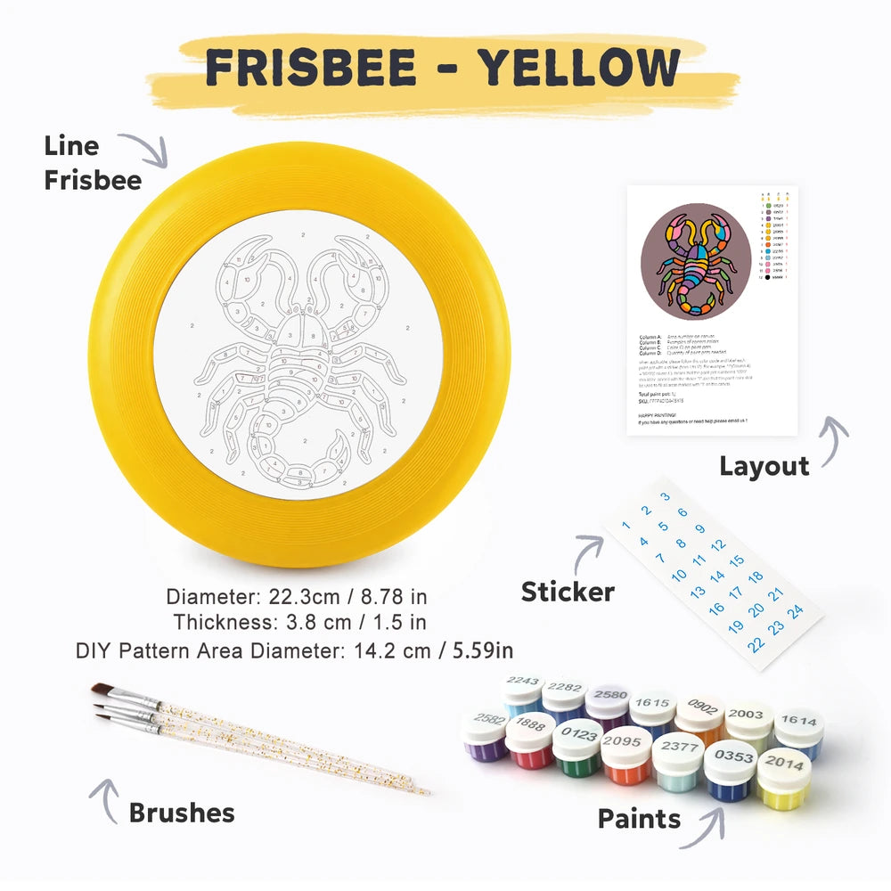Paint by Numbers - Frisbee | Scorpio Sign