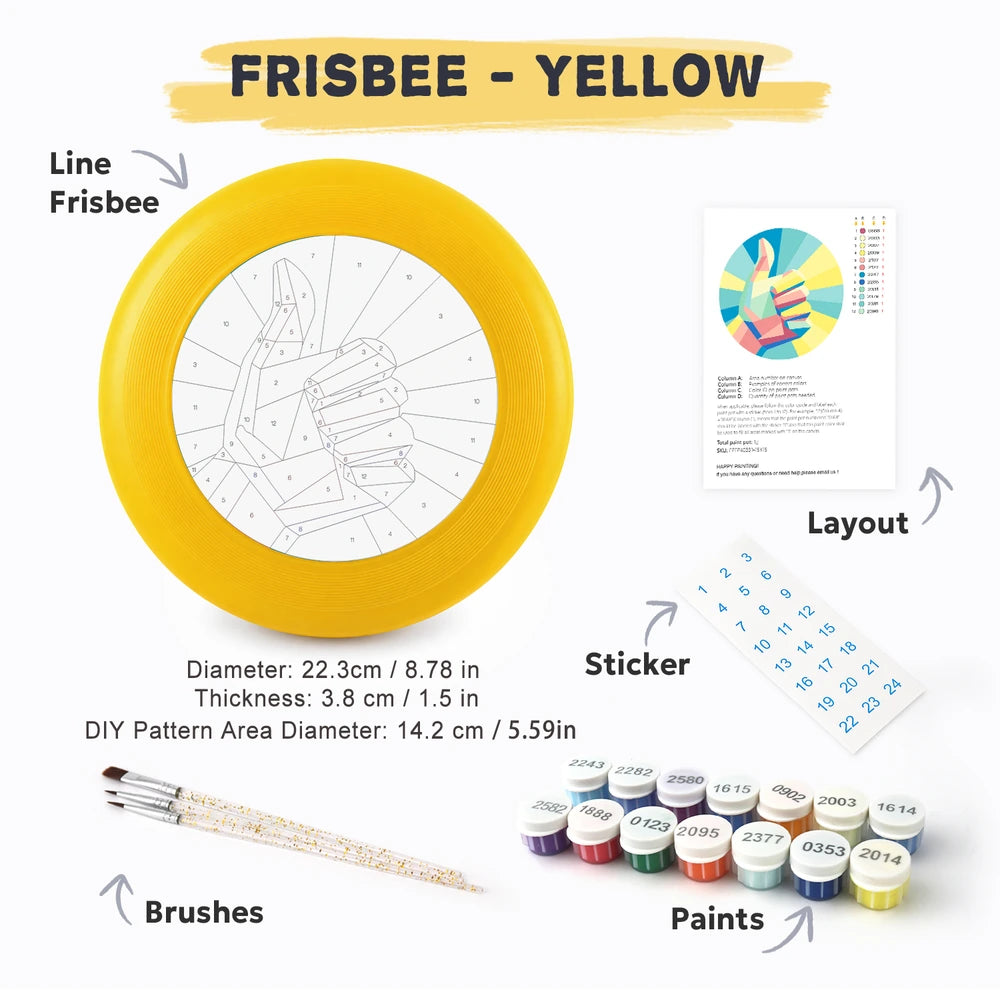 Paint by Numbers - Frisbee | Shaka Hand