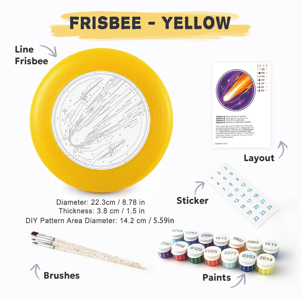 Paint by Numbers - Frisbee | Shooting Comet