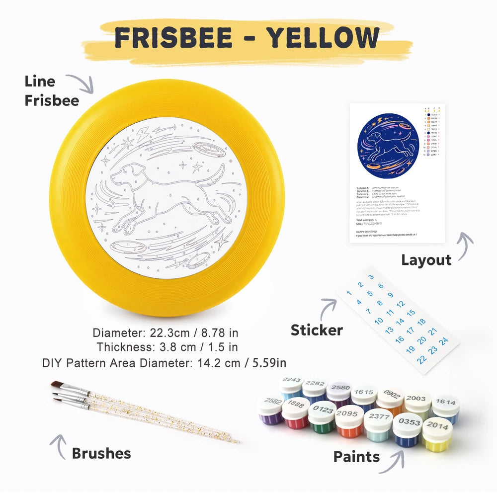 
Paint by Numbers - Frisbee | Space Dog Constellation