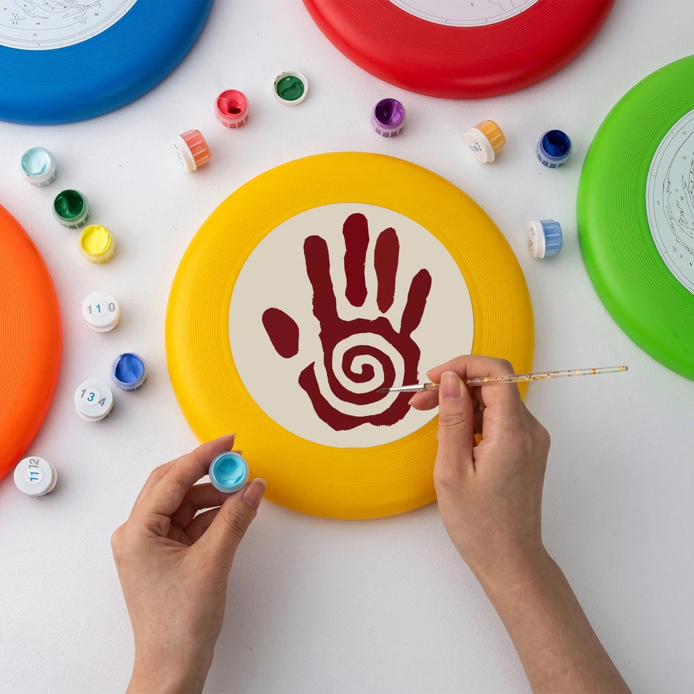 Paint by Numbers - Frisbee | Spiral Hand Symbol