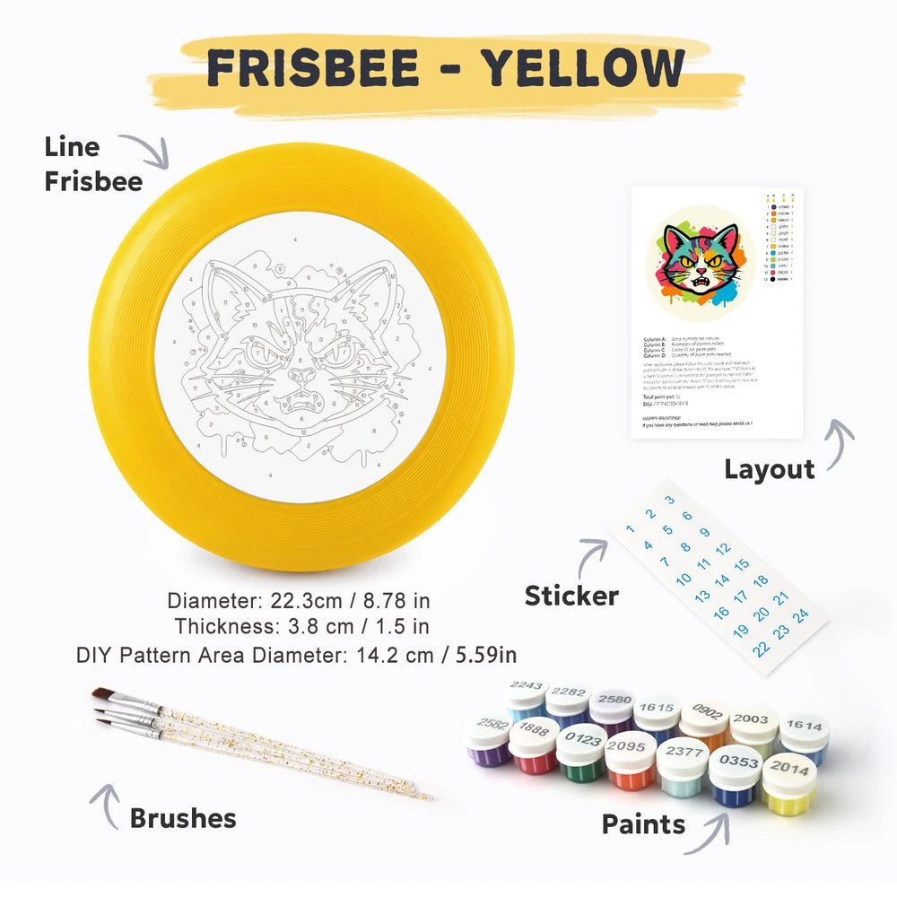 
Paint by Numbers - Frisbee | Splash Art Cat