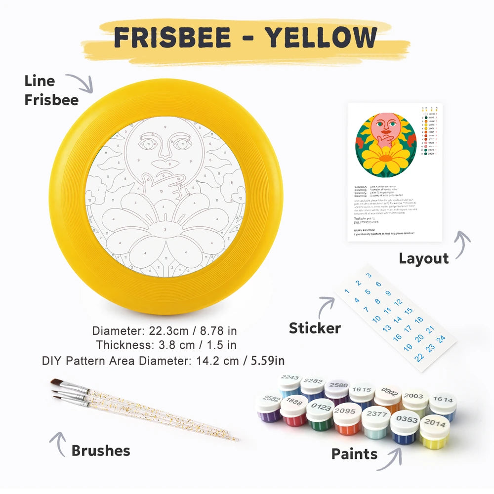 
Paint by Numbers - Frisbee | Sun and Moon in Bloom
