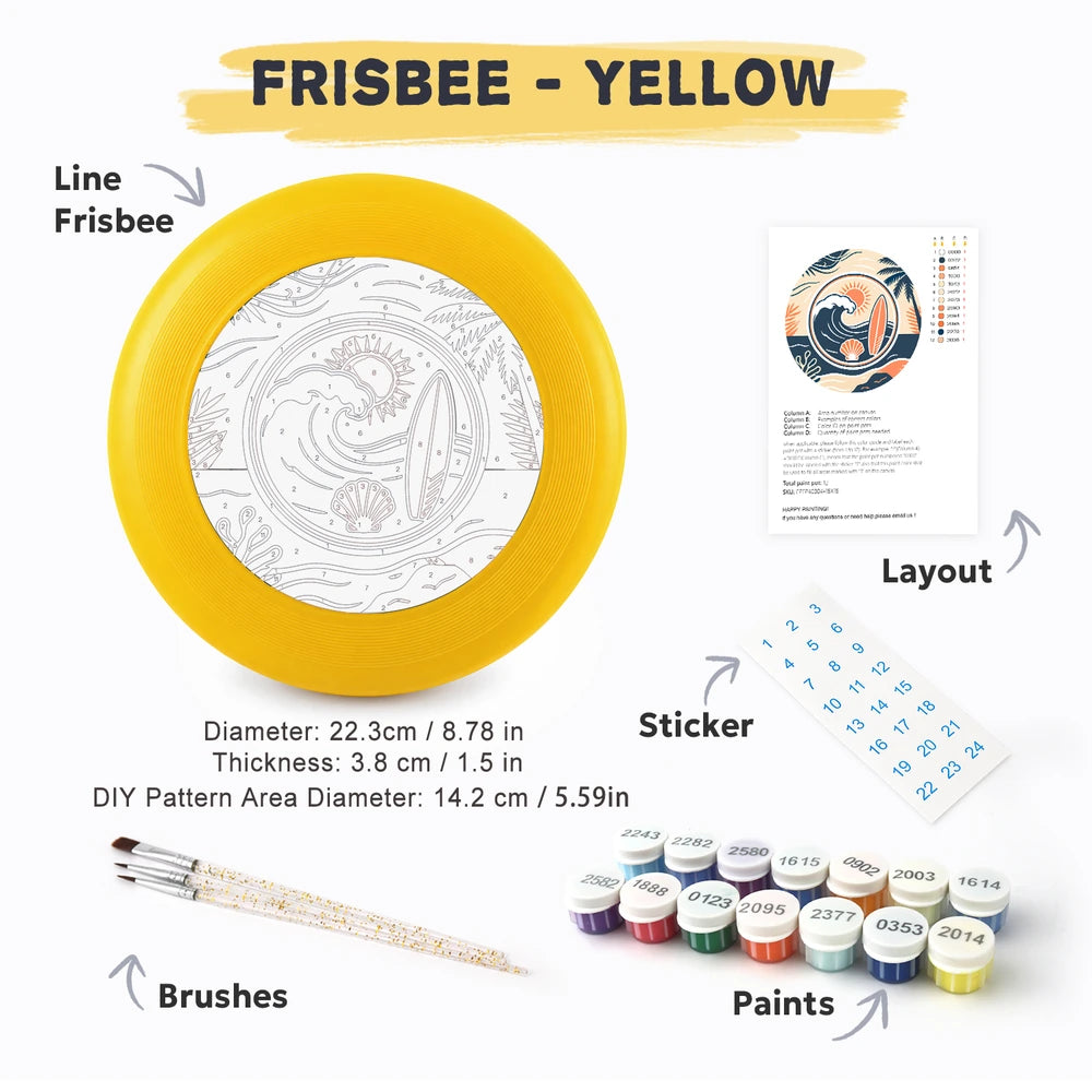 Paint by Numbers - Frisbee | Surf and Sun