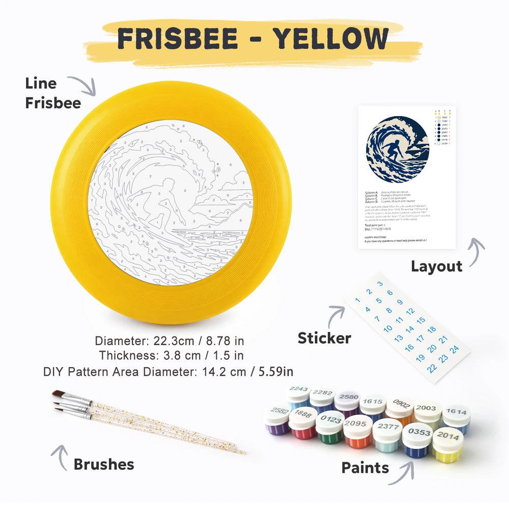 
Paint by Numbers - Frisbee | Surfer in the Wave