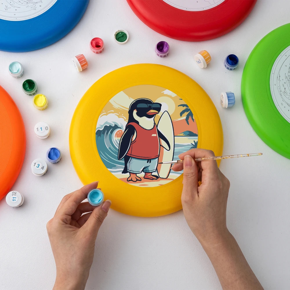 Paint by Numbers - Frisbee | Surfing Penguin