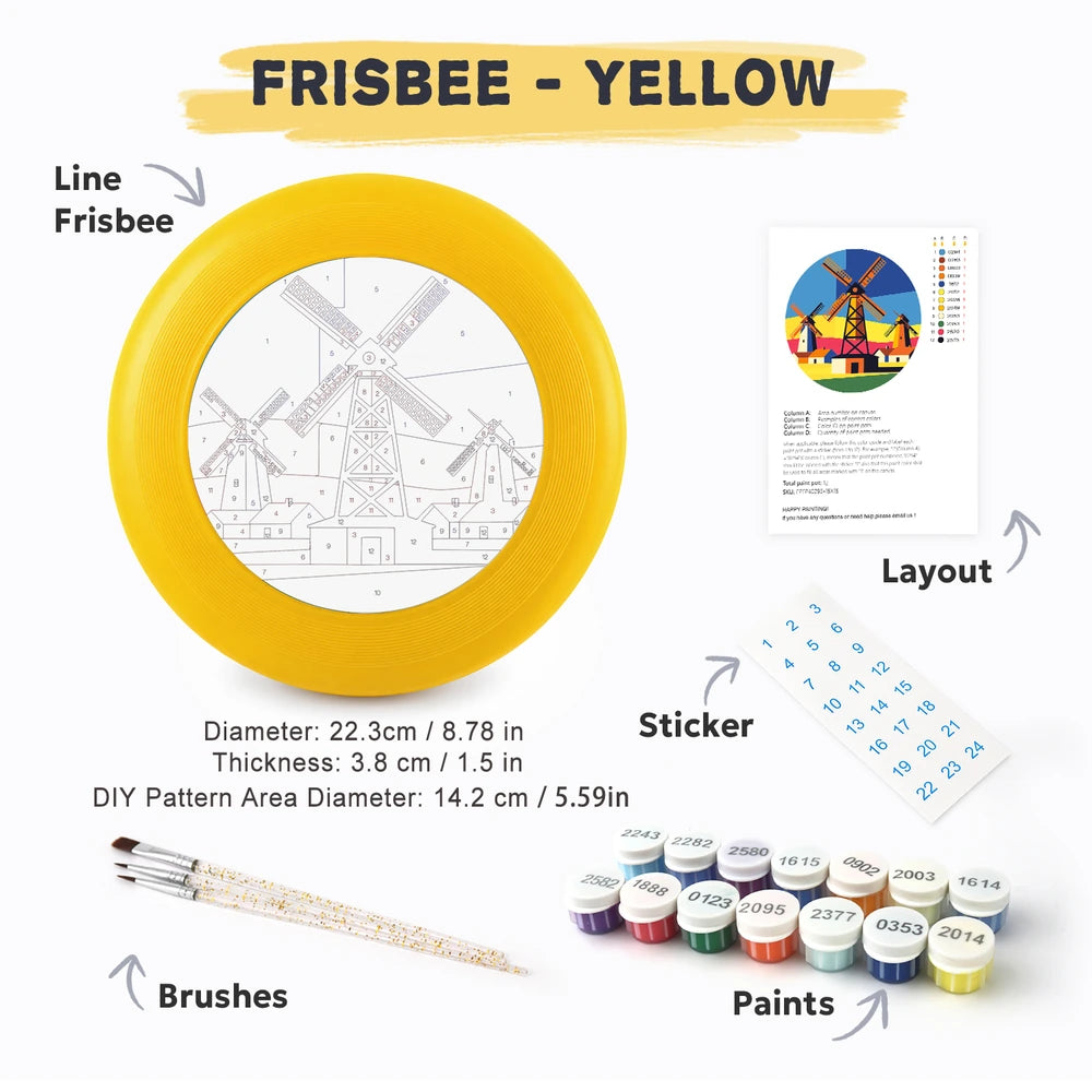 
Paint by Numbers - Frisbee | Village Windmills