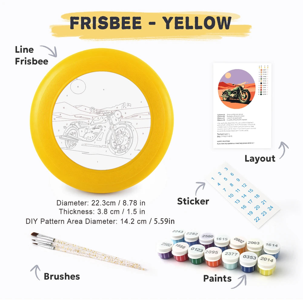 Paint by Numbers - Frisbee | Vintage Motorcycle