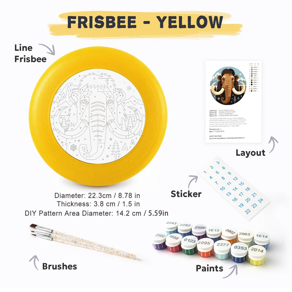 Paint by Numbers - Frisbee | Woolly Mammoth