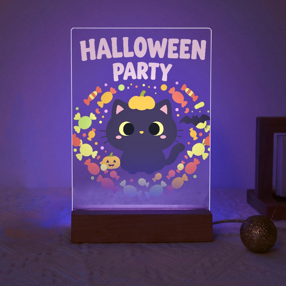 
Paint by Numbers - Halloween Light | Halloween Party Kitten