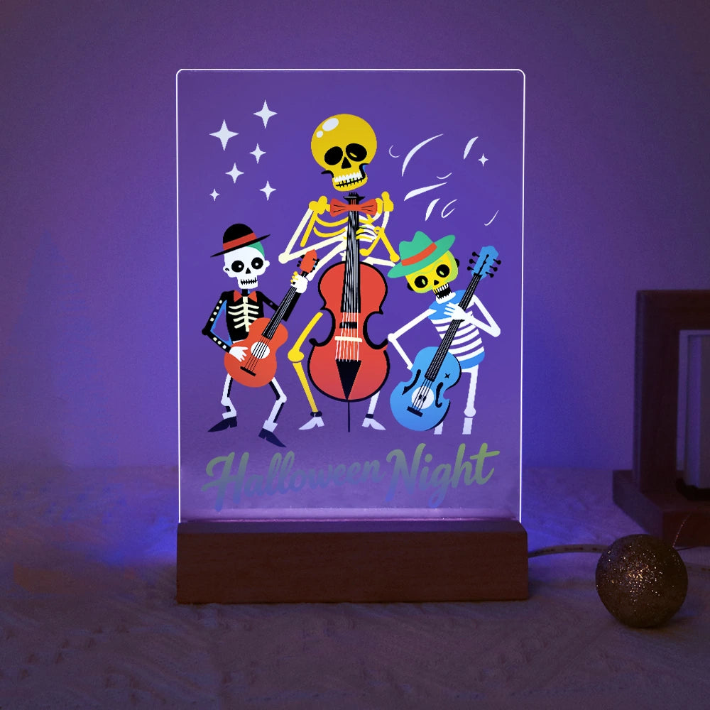 Paint by Numbers - Halloween Light | Skeleton Orchestra Night