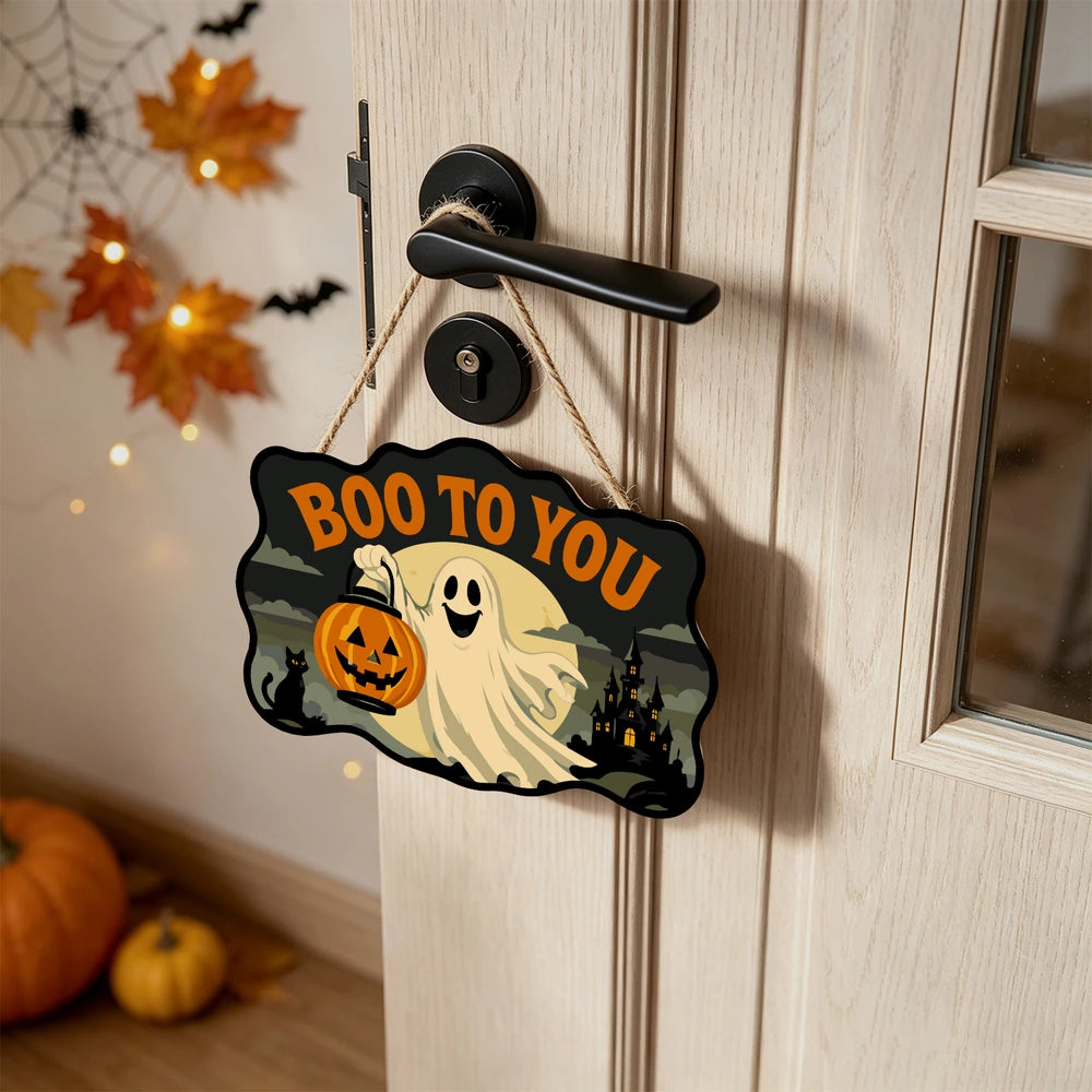 
Paint by Numbers - Wooden Door Hanger | Boo to You