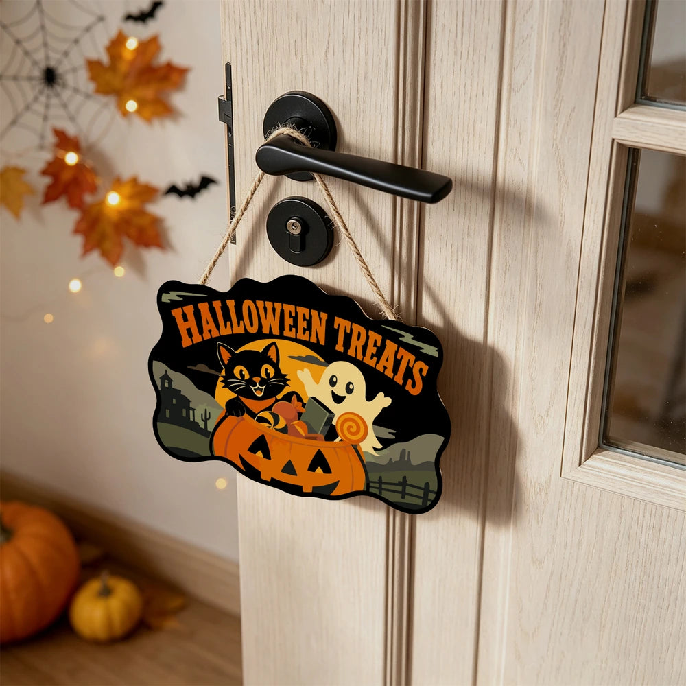 Paint by Numbers - Wooden Door Hanger | Halloween Treats