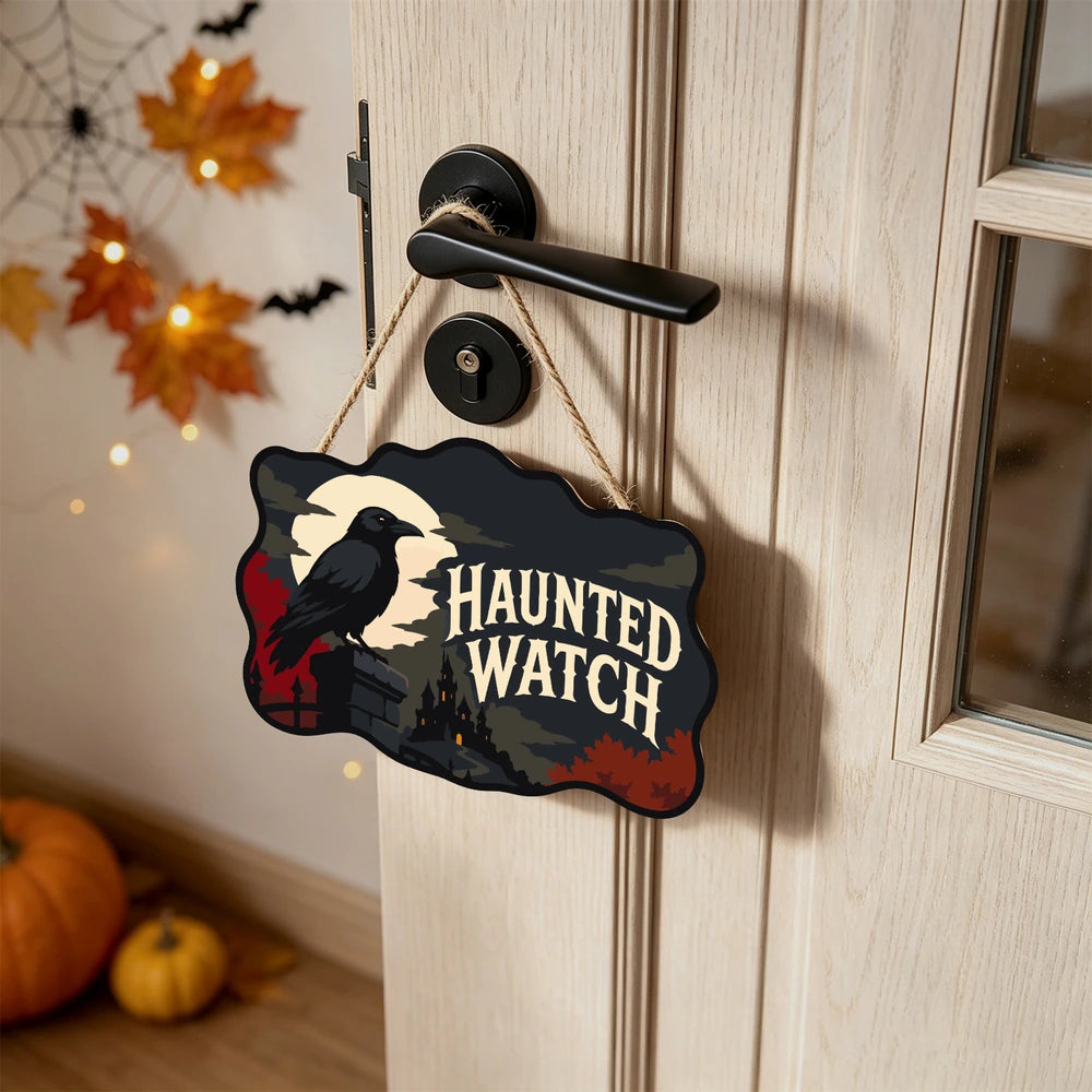 Paint by Numbers - Wooden Door Hanger | Haunted Watch