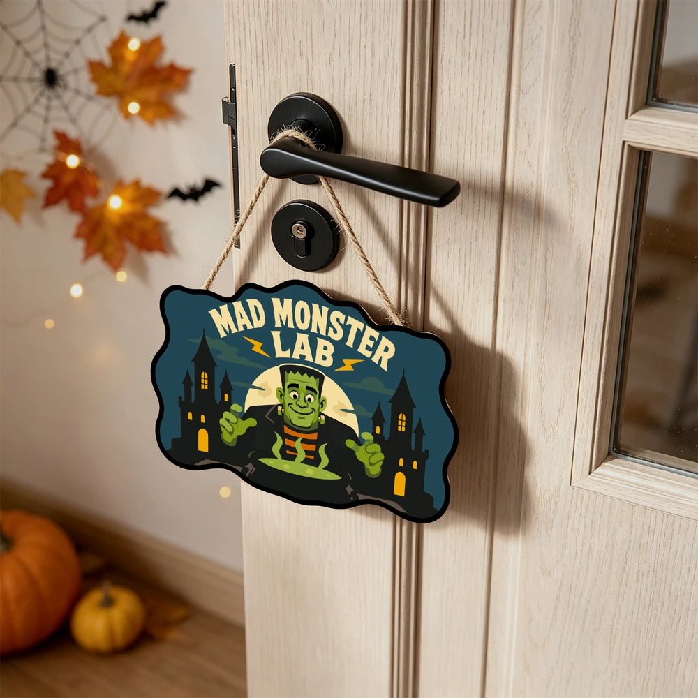 Paint by Numbers - Wooden Door Hanger | Mad Monster Lab