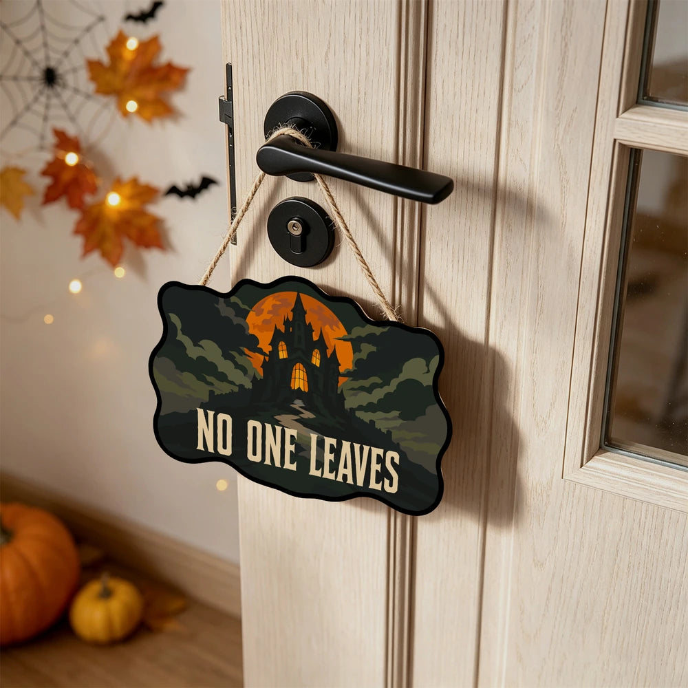 Paint by Numbers - Wooden Door Hanger | No One Leaves