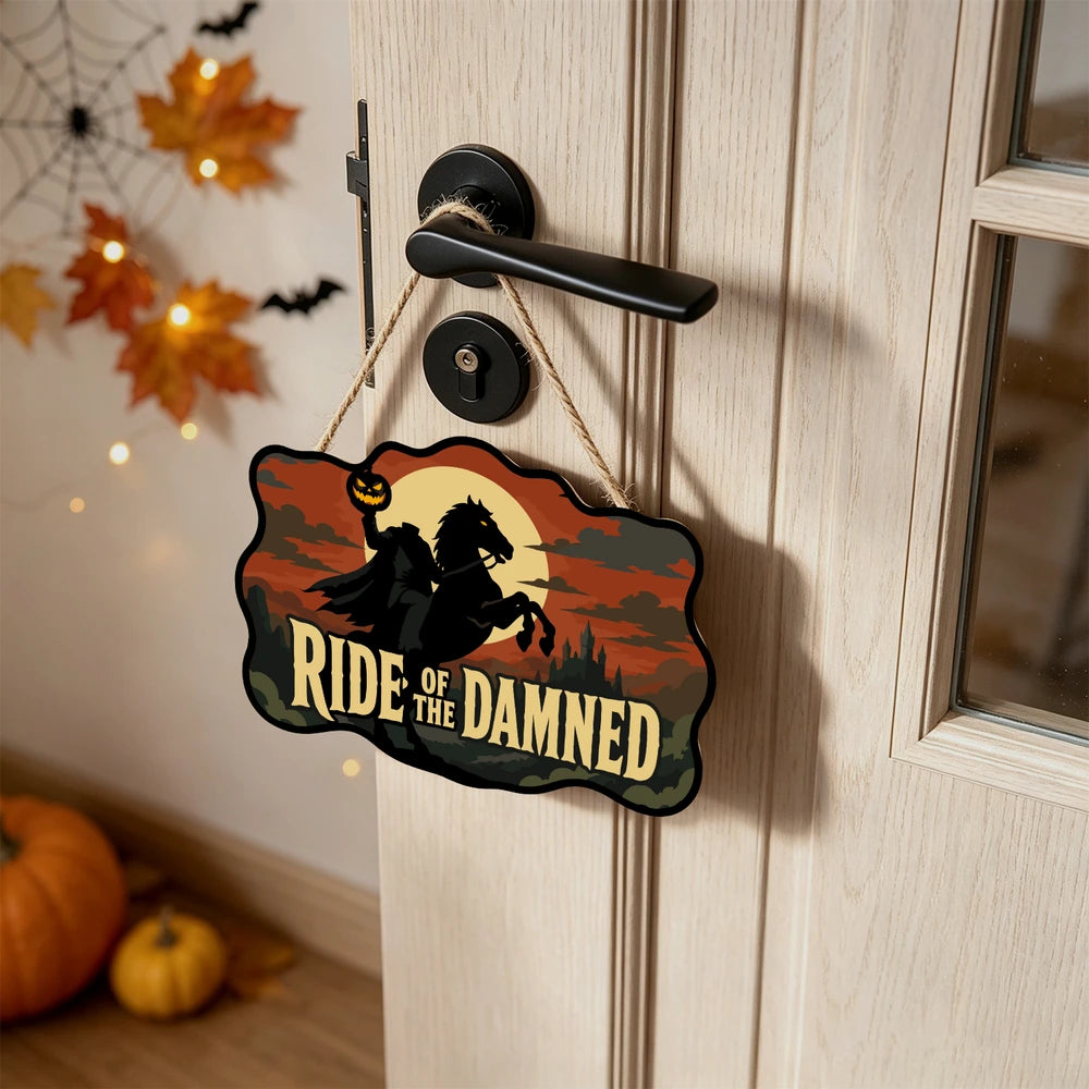 Paint by Numbers - Wooden Door Hanger | Ride of the Damned