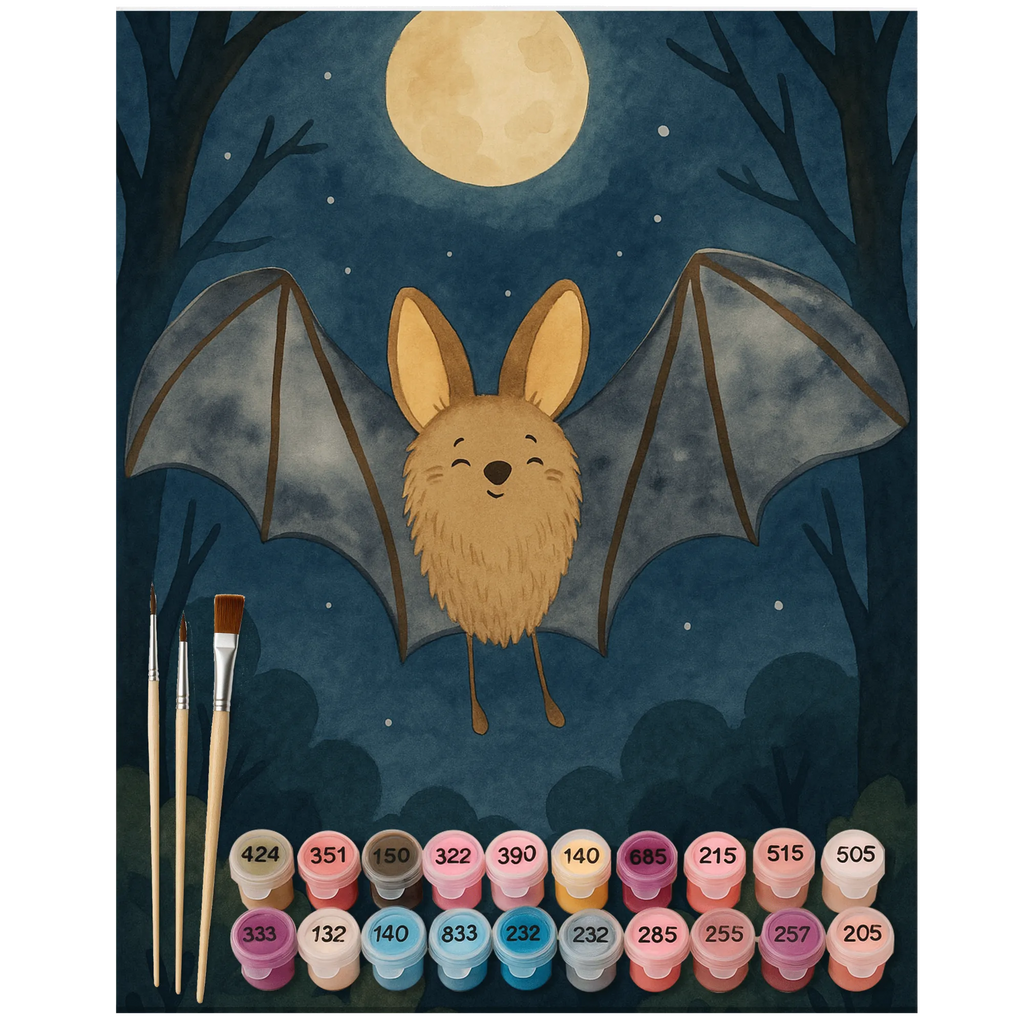 Paint by Numbers - Bat flapping wings by Mr. & Mrs. Panda