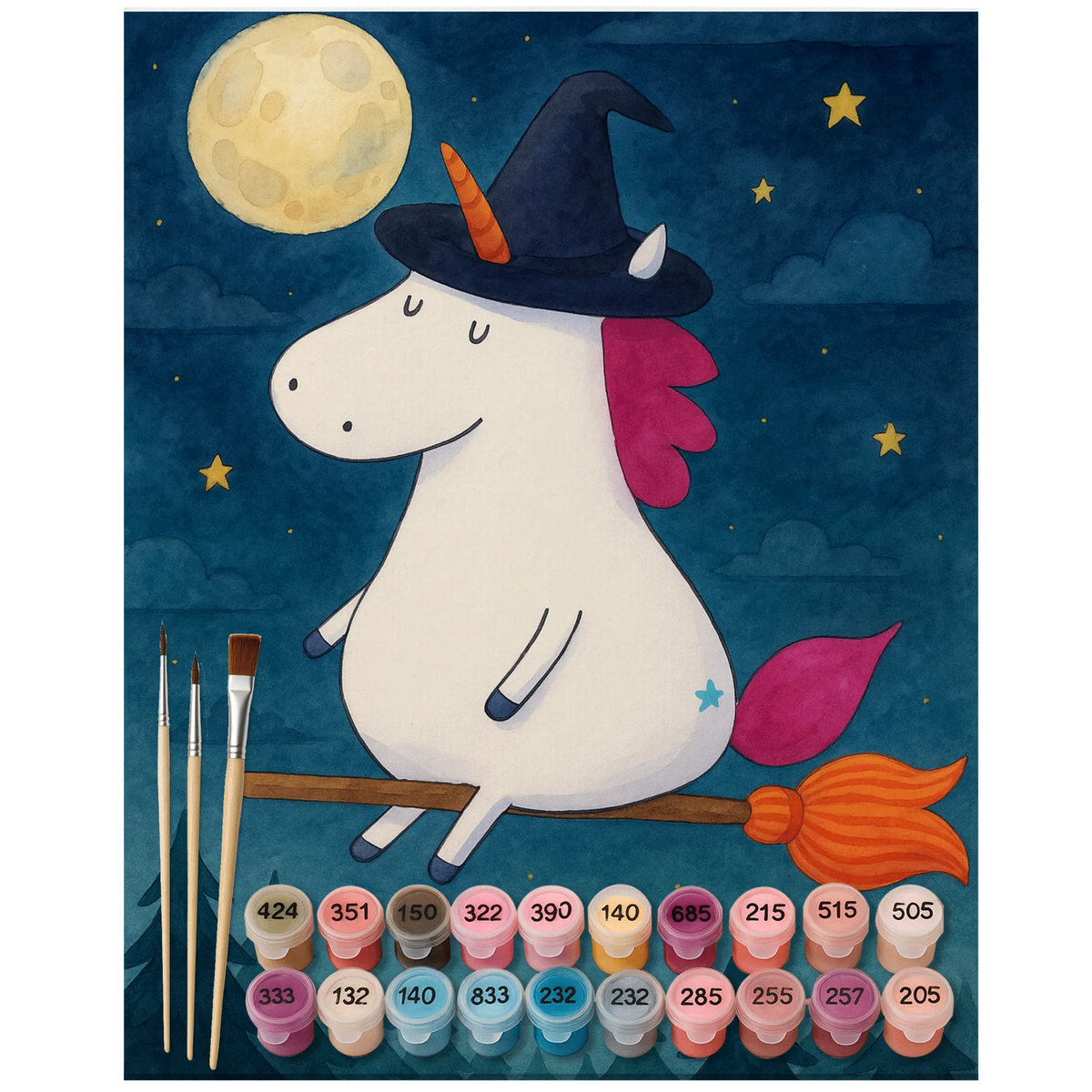 
Paint by Numbers - Unicorn Witch by Mr. & Mrs. Panda