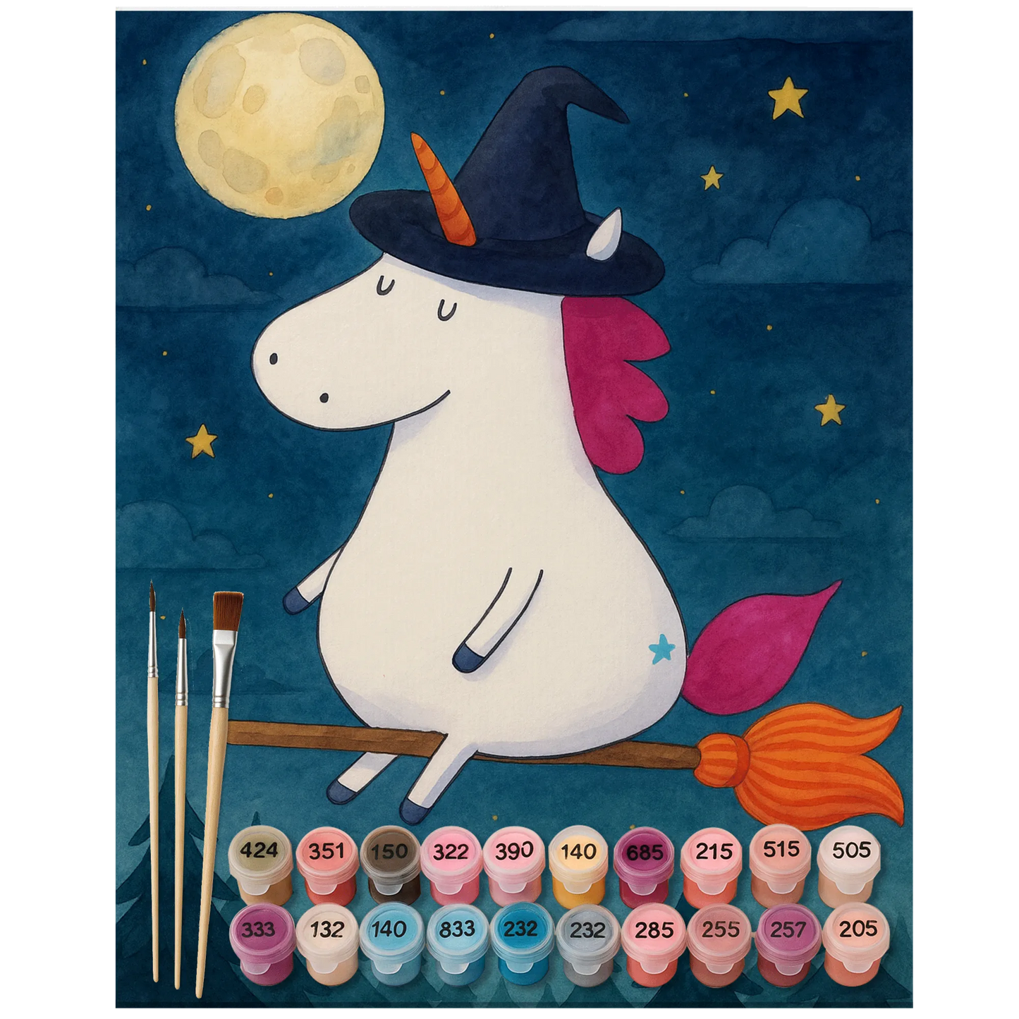 Paint by Numbers - Unicorn Witch by Mr. & Mrs. Panda