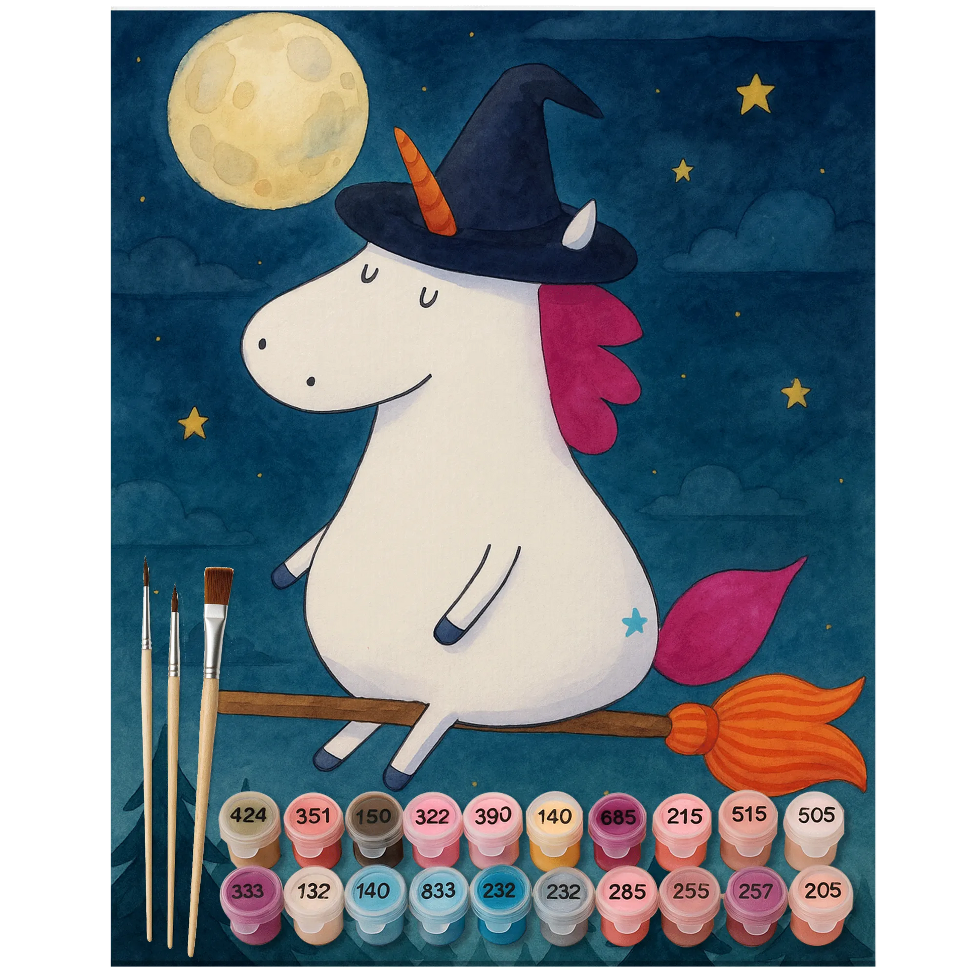 Paint by Numbers - Unicorn Witch by Mr. & Mrs. Panda