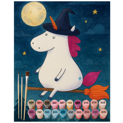 Paint by Numbers - Unicorn Witch by Mr. & Mrs. Panda